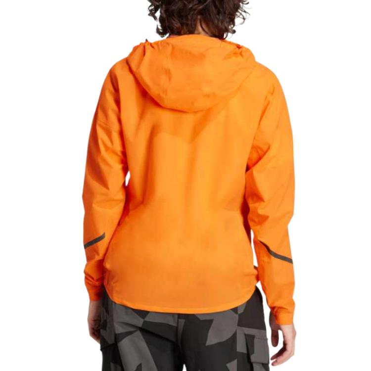 adidas Outdoor Hiking Moisture Wicking Windbreaker Jacket Women's Half Impact Orange KA5870
