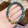 Natural Blue Water Jade Women's Bracelet - Creative Chinese Style Design