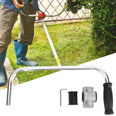 String Trimmer Handle Stainless Steel Lawn Trimmer Handle Grip Trimmer Handlebar Handle for Lawn Care Landscaping Yard Trimming