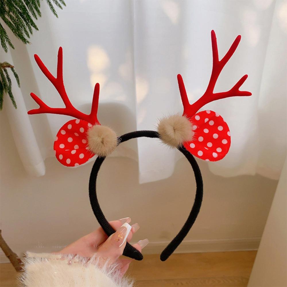 Elk Reindeer Hair Hoop Snowflak Xmas Hairband Cute Christmas Headband New Year