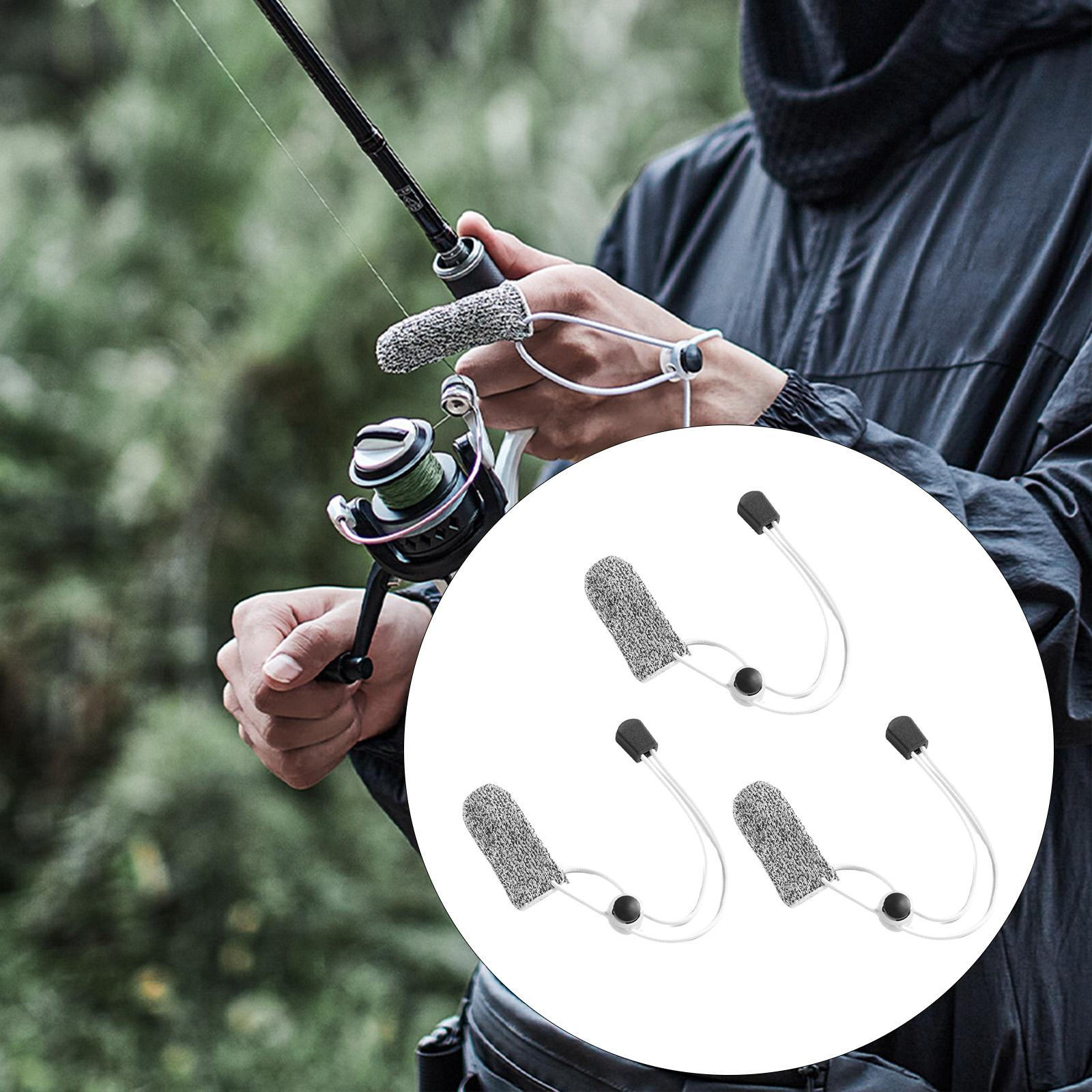 

3Pcs Single Finger Fishing Gloves Casting Portable Lightweight Outdoor Adjustable Guards Fly