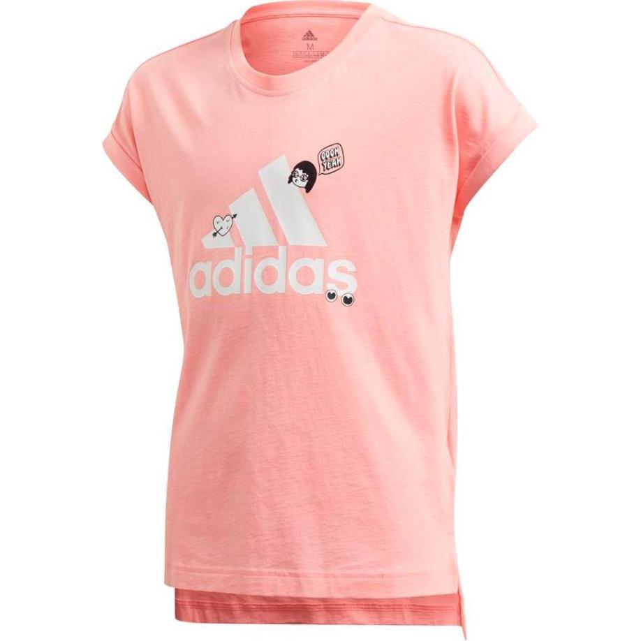 

Adidas Grade School T Shirts Crew Neck Moderate FM4486 164
