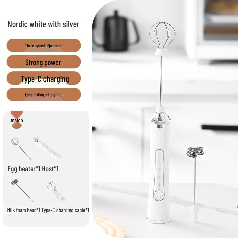 Electric Handheld Milk Frother & Egg Beater