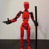 Figures Toys 3D Printed Mannequin Model Doll Shapeshift Robot Movable Robot  Parent-children
