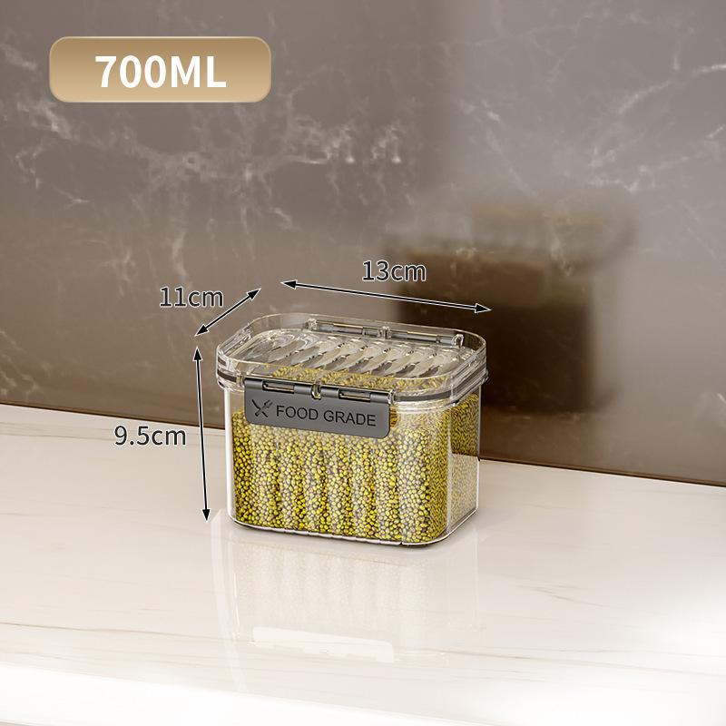 Airtight Food Storage Container With Lid Sealed Pet Stackable Air Tight Pantry Storage Canister For Kitchen Pantry Organizer