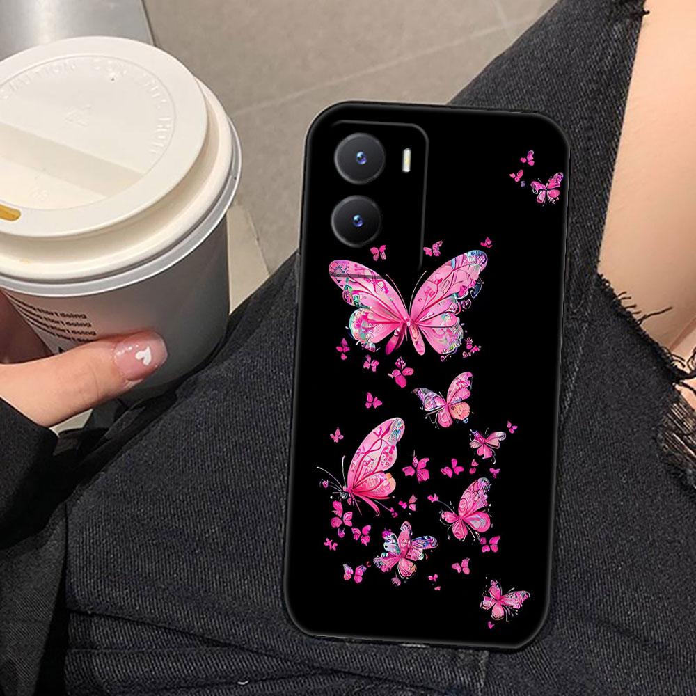 Beautiful Stylish Butterfly Phone Case For VIVO V60 V50 V40 LITE S1 V17 V20 SE V21 V23 V23E V25 V25E V27 V27E V29 V29E V30 Case