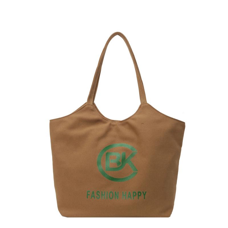 

Женская сумка новая студенческая литературная сумка-тоут холщовая большой вместимости портативная на плечо сумка для поездок на работу коричневый