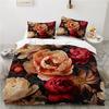 3D Flower Printed Duvet Cover King Twin Queen Double Size Kit Floral Pillowcase  New Wholesale Elegant Bedspread