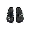 Adidas ADILETTE CLOGS Abrasion Resistant Closed Toe Slippers Unisex Black Green GZ5886(Team1311-)