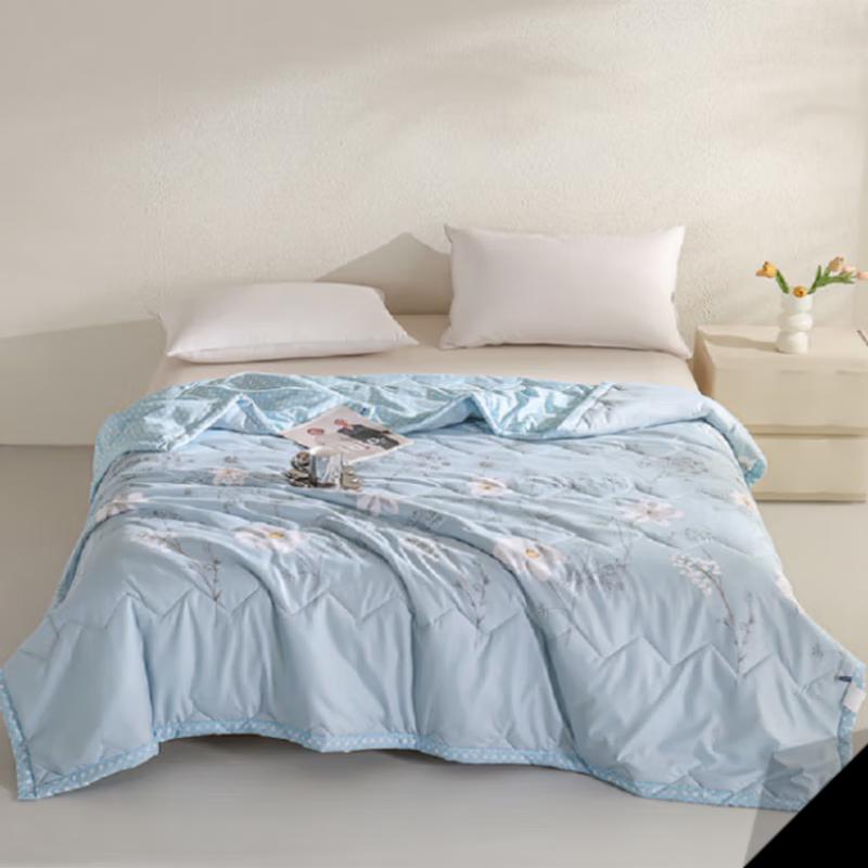 

Grace All-Season Lilac Grass Print Corn Fiber Comforter