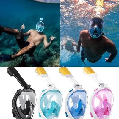 Underwater Scuba Anti Fog Full Face Diving Mask Snorkeling Breathing Masks Safe Waterproof Waterproof Swimming Equipment for Young Adults