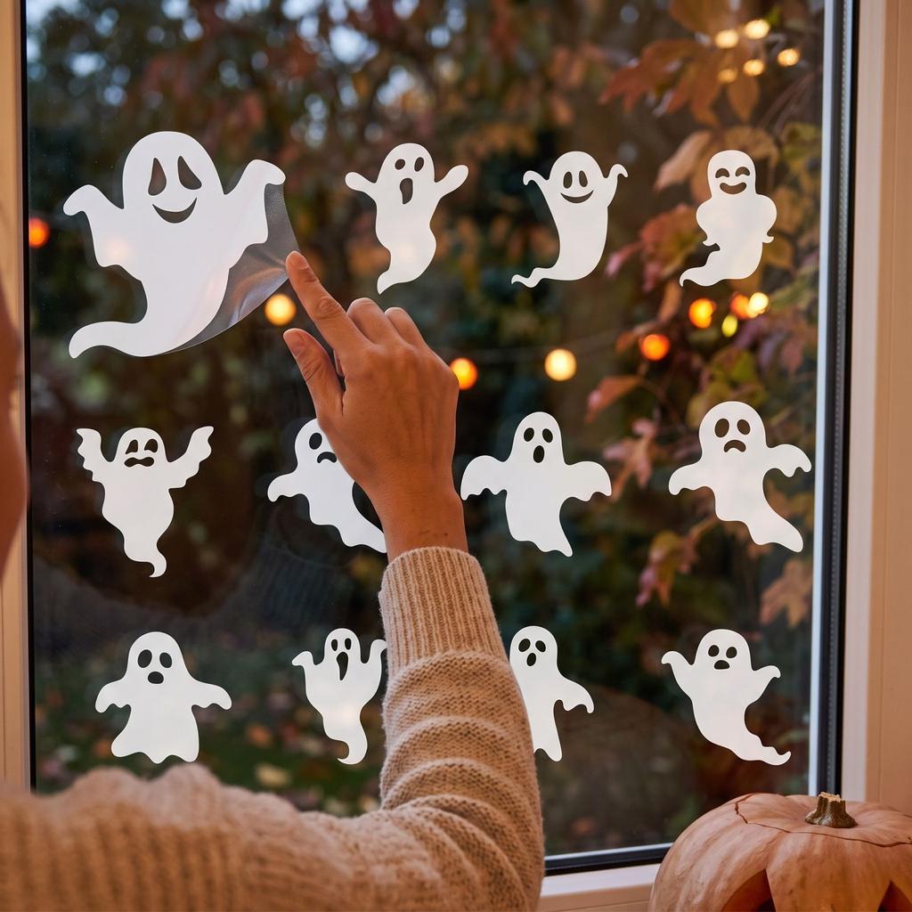 Halloween Stickers 12 Pack for Decorations House Party Supplies