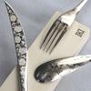 Nagao IKI Dinner Cutlery Lotus 3 Stainless Wooden Made In Japan Set, Design, Pieces, 18-8 Steel, Box,