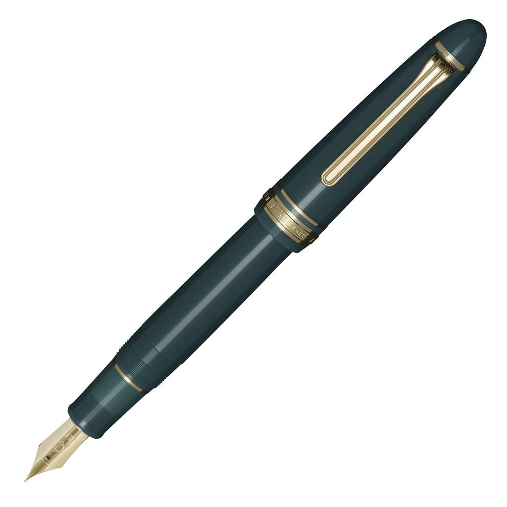 Sailor Profit Casual L Basis Gold Trim Fountain Clear Made In Medium Fine Pen, Green, Japan, Tip, 11-0822-360