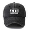 Unisex Fashionable and Versatile Printed 1978 Baseball Cap Outdoor Casual Peaked Cap