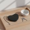 Heart Shaped Change Pouch Simple Design Leather Keychain Purse Great Gift Small Bag Pendant