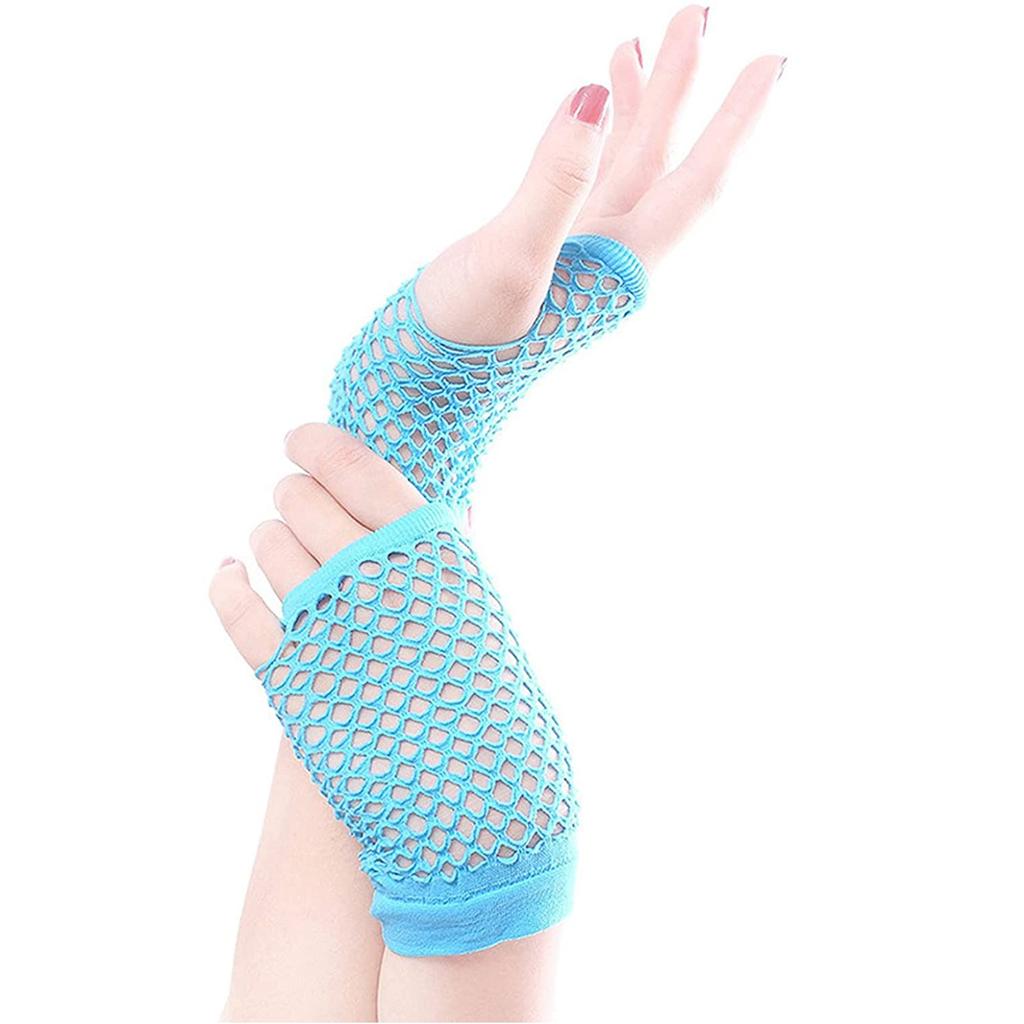 Women's Fishnet Fingerless Gloves Punk Rock-Gothic Costume Short Party Gloves