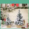 Adorable Pvc Faux Snow Mini Christmas Tree 30cm Ideal For Cozy Festive Home Decor