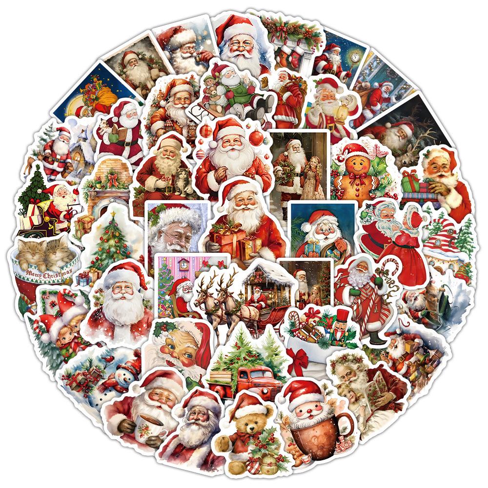 Christmas Sticker & Bookmark Set: Wrapping Paper, DIY Gift Accessories, Decoration, Phone Case Stickers.