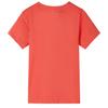 Kids Short Sleeve T Shirt Light Red Size 116
