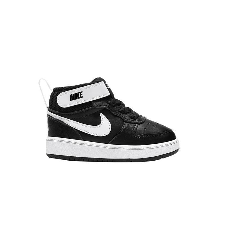 Nike Court Borough Mid 2 TD Czarne Białe Sneakersy Dziecięce CD7784-010