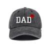 2pcs/set Classic Mom Dad Rose Printed Cap Washed Cotton Couple Cap Baseball Hats  For Man Women