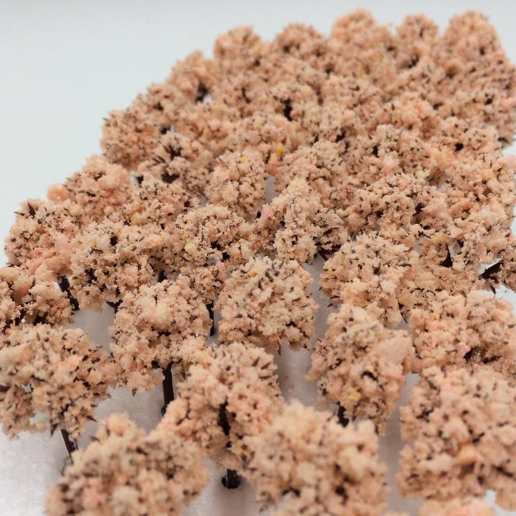 Wald, wählbare Farben, Menge 50 oder 100 Stück [DauStage] Nenngröße Diorama, Eisenbahn, Architekturmodell, Bäume, Landschaft, 3cm (09, Kirsche