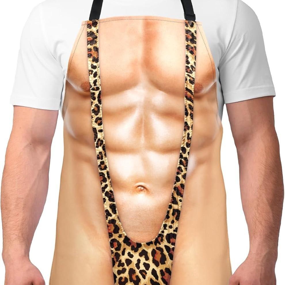 Funny Prank Apron with Surprise Pocket for Chef Cooking Kitchen Humor Novelty Gag Gift Idea for Men Women Friends Party
