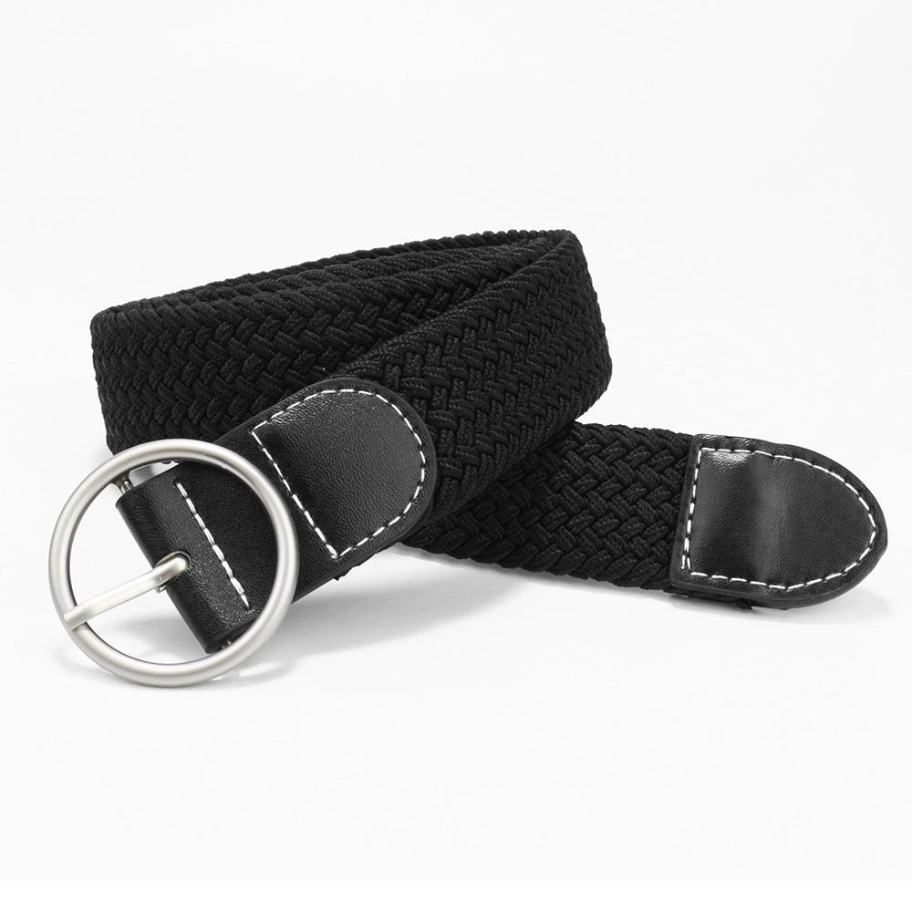 

Stretch Braided Belt Ladies Belt Elastic Pants Belt Male And Female Student Belt 105cm