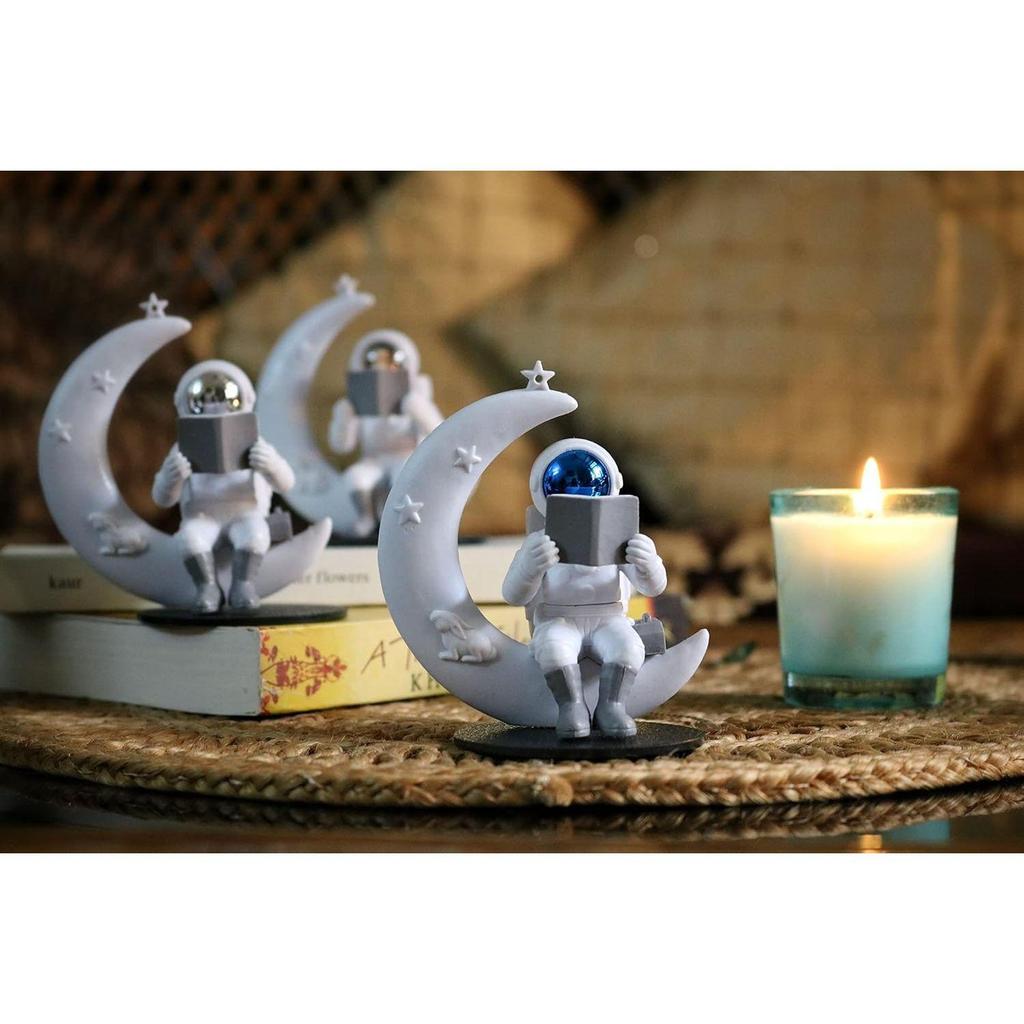 Niedliche Astronautenfigur aus dem Weltraum Actionfigur Spielzeug Statue für Ausstellungsstück Heim Wohnzimmer Dekor Büro Schreibtischdekoration Armaturenbrett