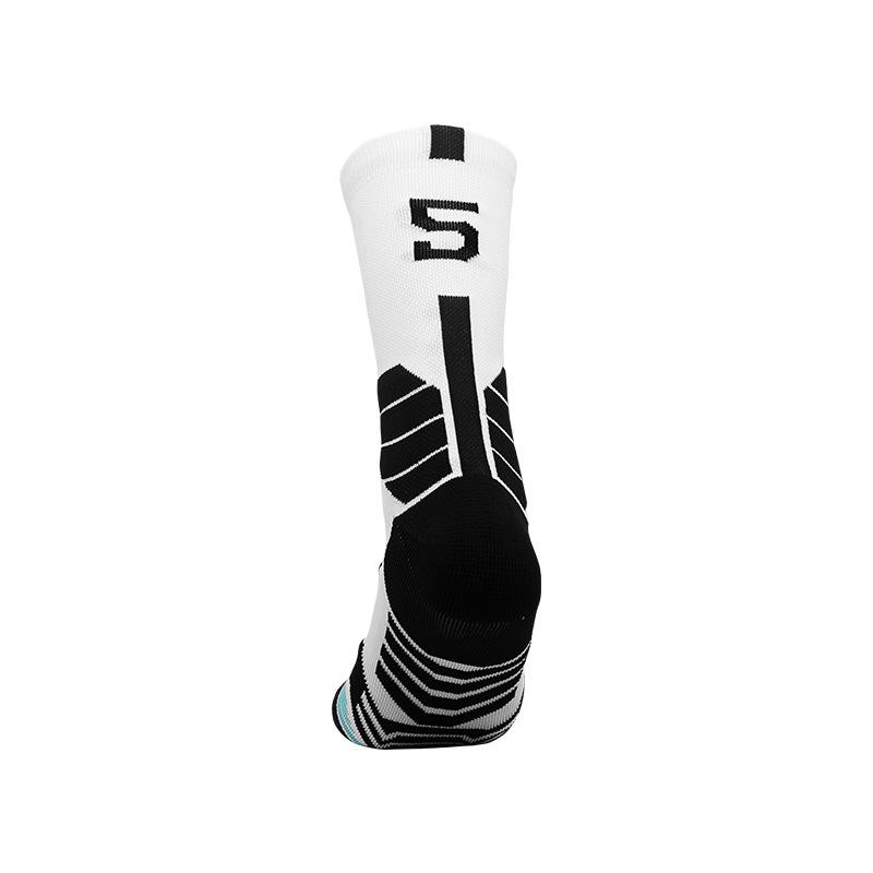 Elite Men's Mid-Calf Basketball Socks - Thickened, High-Top, Digital Star Player Sports Socks