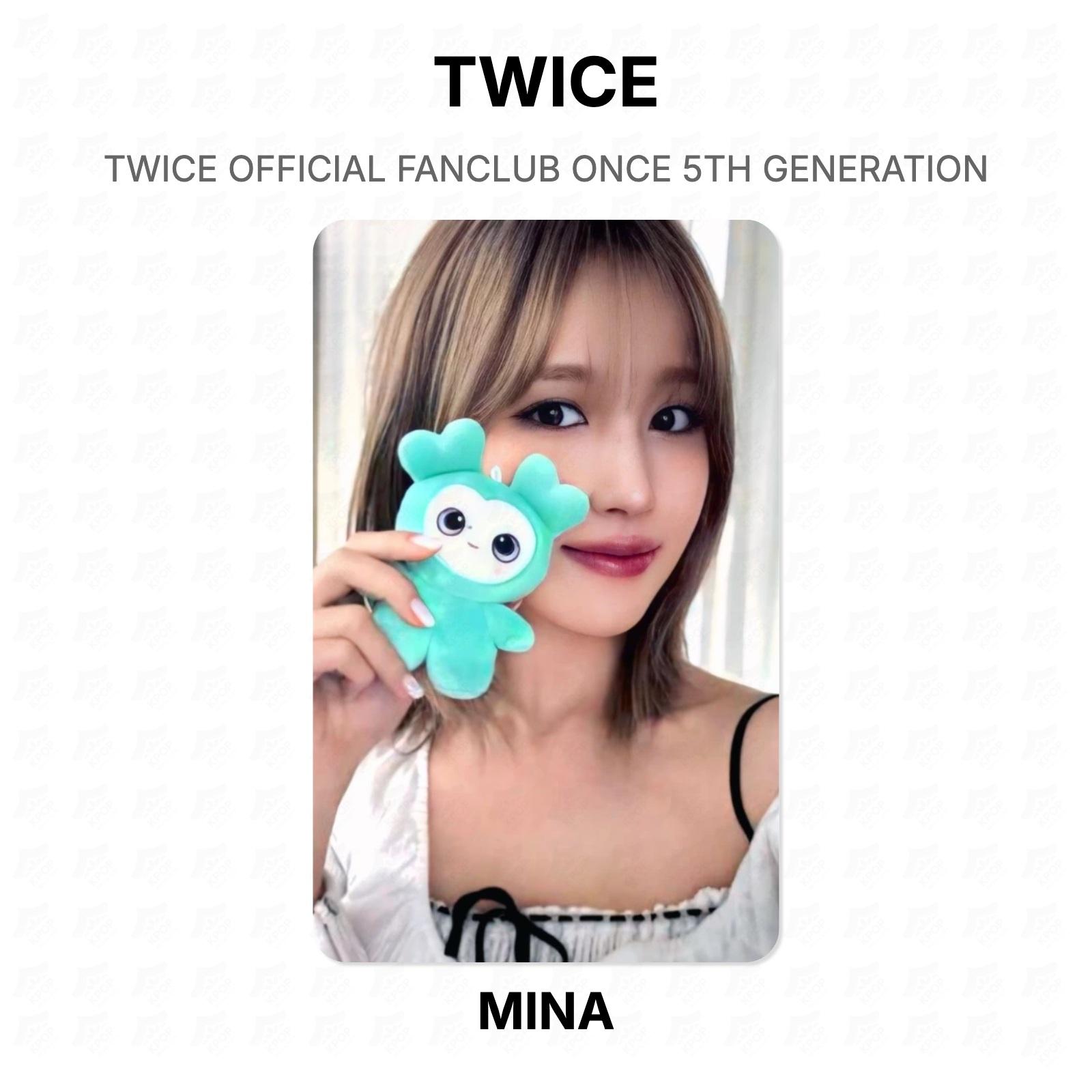 TWICE OFFICIAL FANCLUB ONCE 5TH GENERATION Official Photocard MINA