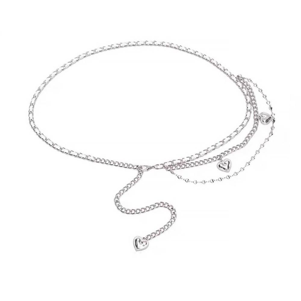 

Butterfly Love Heart Pendant Waist Chain All-match Luxury Design Metal Chain Waistband Pants Chain Waist Decoration