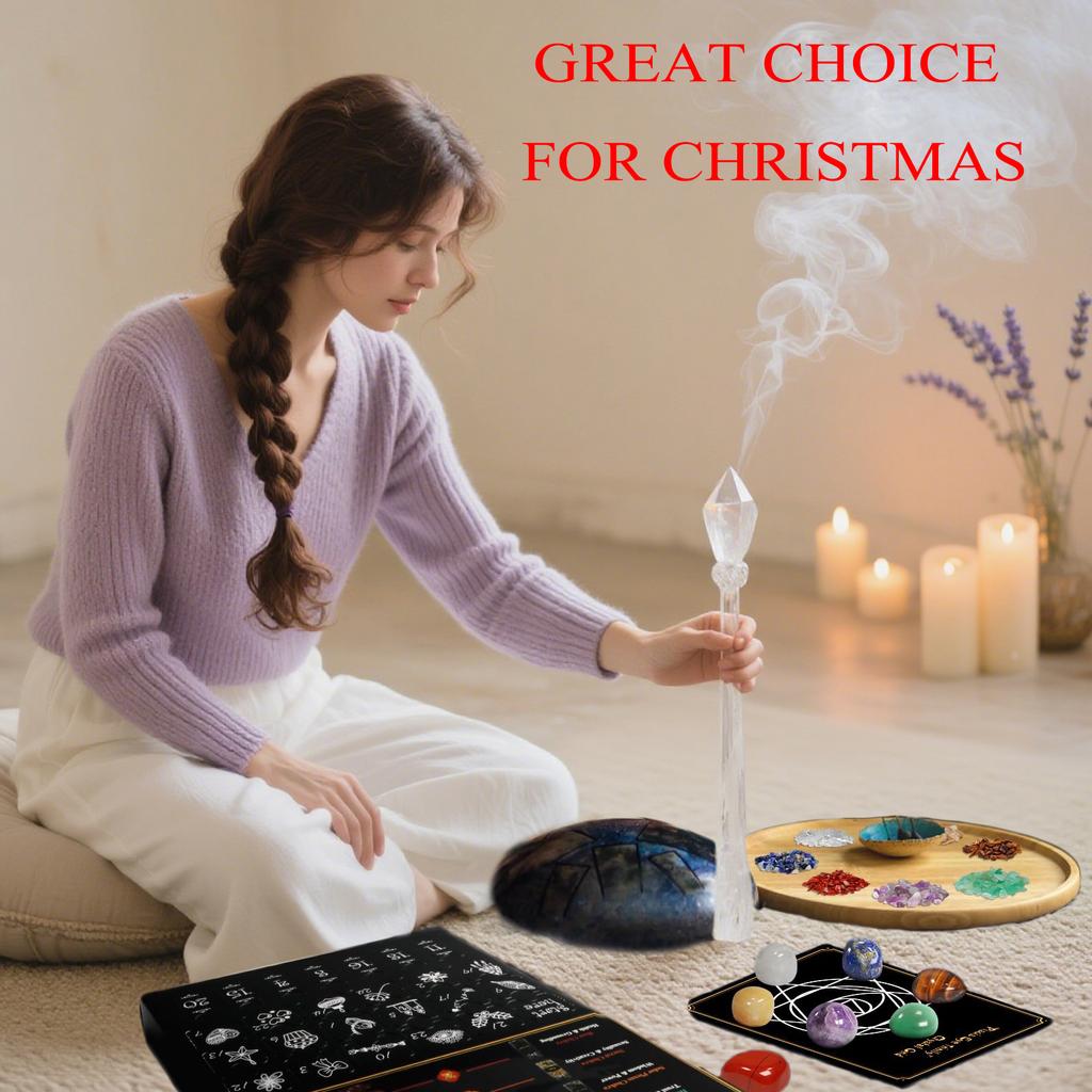 Crystal Christmas Calendar, Energy Crystal, Energy Crystal Set, Adult Version  , Christmas Countdown Calendar