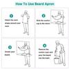 Men's Beard Shaving Apron - Cleaning Bib for Hairdressers and Shavers - Perfect Gift for Grooming and Hygiene