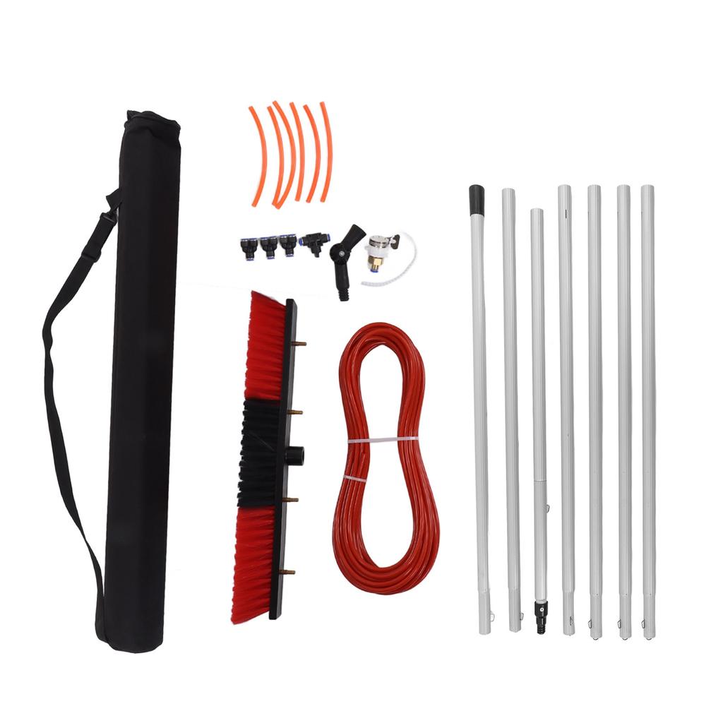 Water Fed Pole Kit Water Fed Brush Heavy Duty Large Size Portable Water Washing Extendable Cleaner