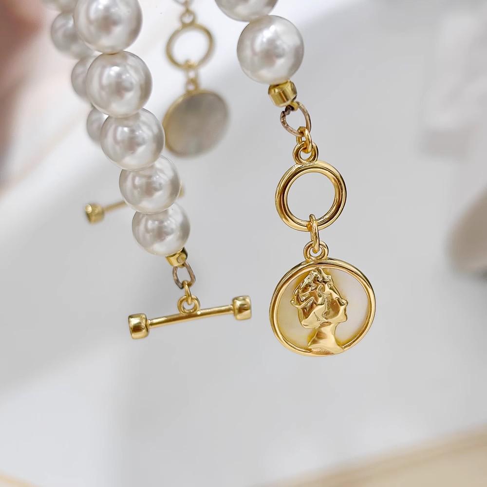 

DIY S925 Silver Pearl Necklace & Bracelet Clasp (Gold/Silver) Single Silver Clasp