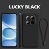 With Lanyard Fashion Solid Colour Shockproof Protective Liquid Silicone Phone Case For Redmi 15 14 13 Pro Plus 5G/4G