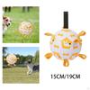 Dog Soccer Ball Pet Chew Toys Catch Tabs Cleaning Tug of War Training Interactive Football for