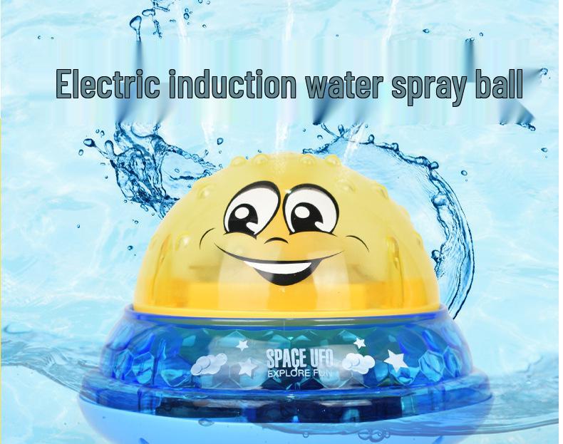 Electric Induction Whale Bath Toy: Water Spray & Universal Wheel Fun