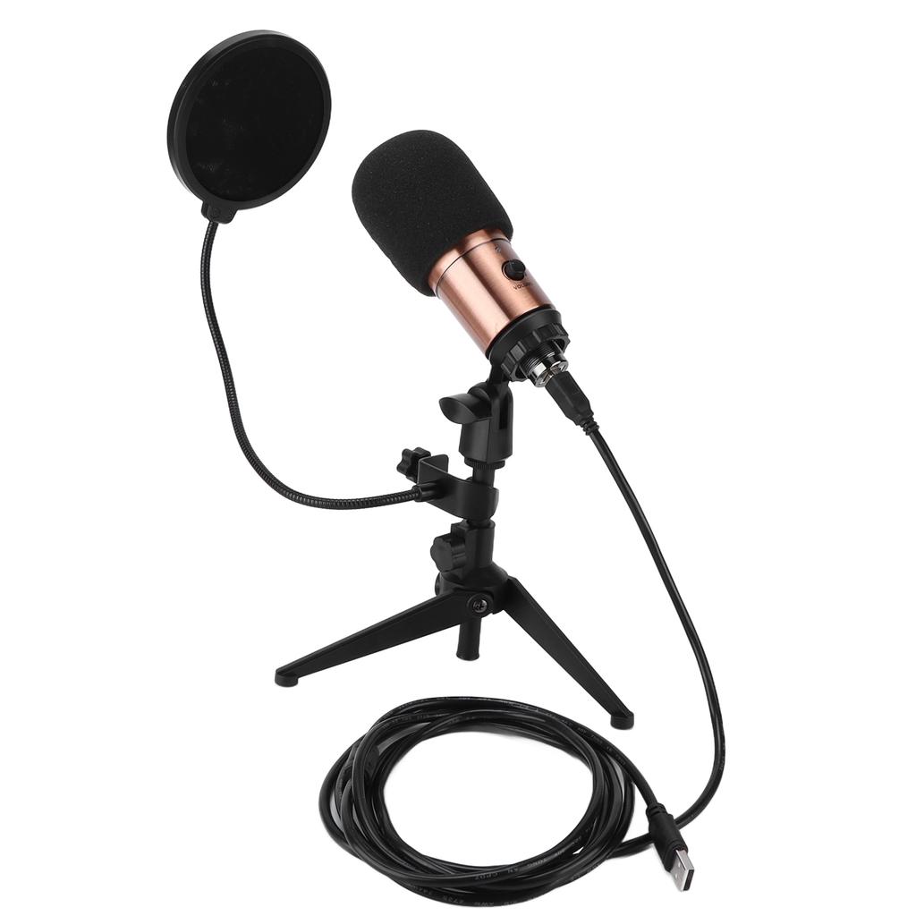 Cheap Condenser Microphone Kit with Tripod Stand USB Plug Recording Mic