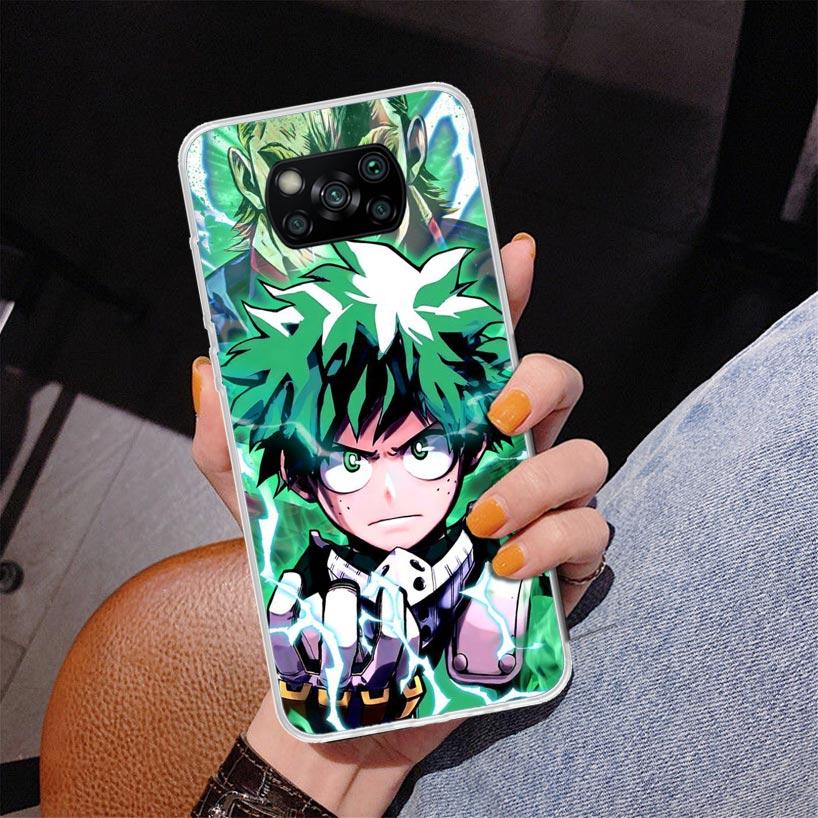 My Hero Izuku Deku Phone Case For Xiaomi Poco X7 X6 X5 Pro F7 Ultra Redmi 15C 15 13C 13 12C 12 10 10A 10C 9 9A 9C 9T Cover Poco