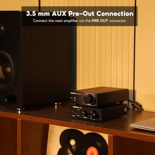 AIYIMA A07 Premium TPA3255 Power Amplifier 300W x 2 Class D Stereo Digital Audio Amplifier 2.0ch Amplifier for Passive Speakers Home Audio (A07 + DC32