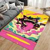 Colorful Cartoon Style Monster Rug with Bright Pop Art Design Pattern Suitable for Use As an Anti-slip for Living Room Bedroom Sofas