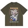 230 Gsm 100% Cotton Digimon V7 Print Unisex Heavy Cotton T Shirt