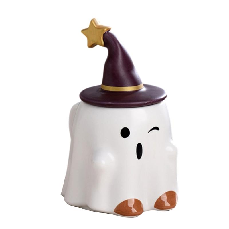 

Scary Goblins Design Ceramic Coffee Cup Durable Heat Resistant 3D Goblins Halloween Cup For Halloween Party Supplies