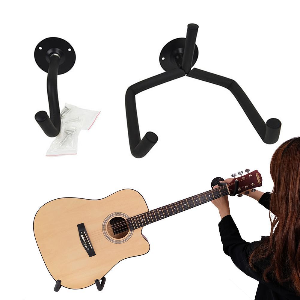 Horizontal Metal Guitar Wall Mount Hanger Stand For Acoustic Guitar Bass Violins Mandolins Slat Display Support Tools New