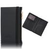 Lazx Passport Passport PU Coin Large Capacity Case, Cover, Skimming-Proof, Leather, Purse, Slim, (Black)
