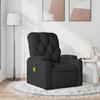 Vidaxl Foldable Massage Armchair, Black, Fabric Upholstered