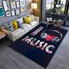Love for Listening To Music Carpet Yoga Living Room Room Decor Children's Crawling Mat Doormat Area Rug Games Mat